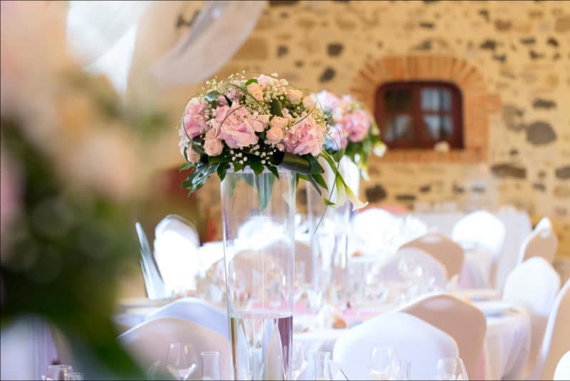 Photo des tables de mariage